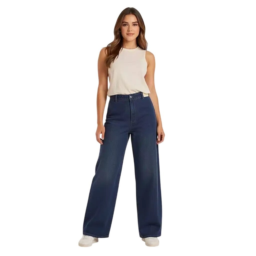 Universal Thread Sailor Wide Leg Jeans Dark Wash High Rise Size 8 Reg NWT